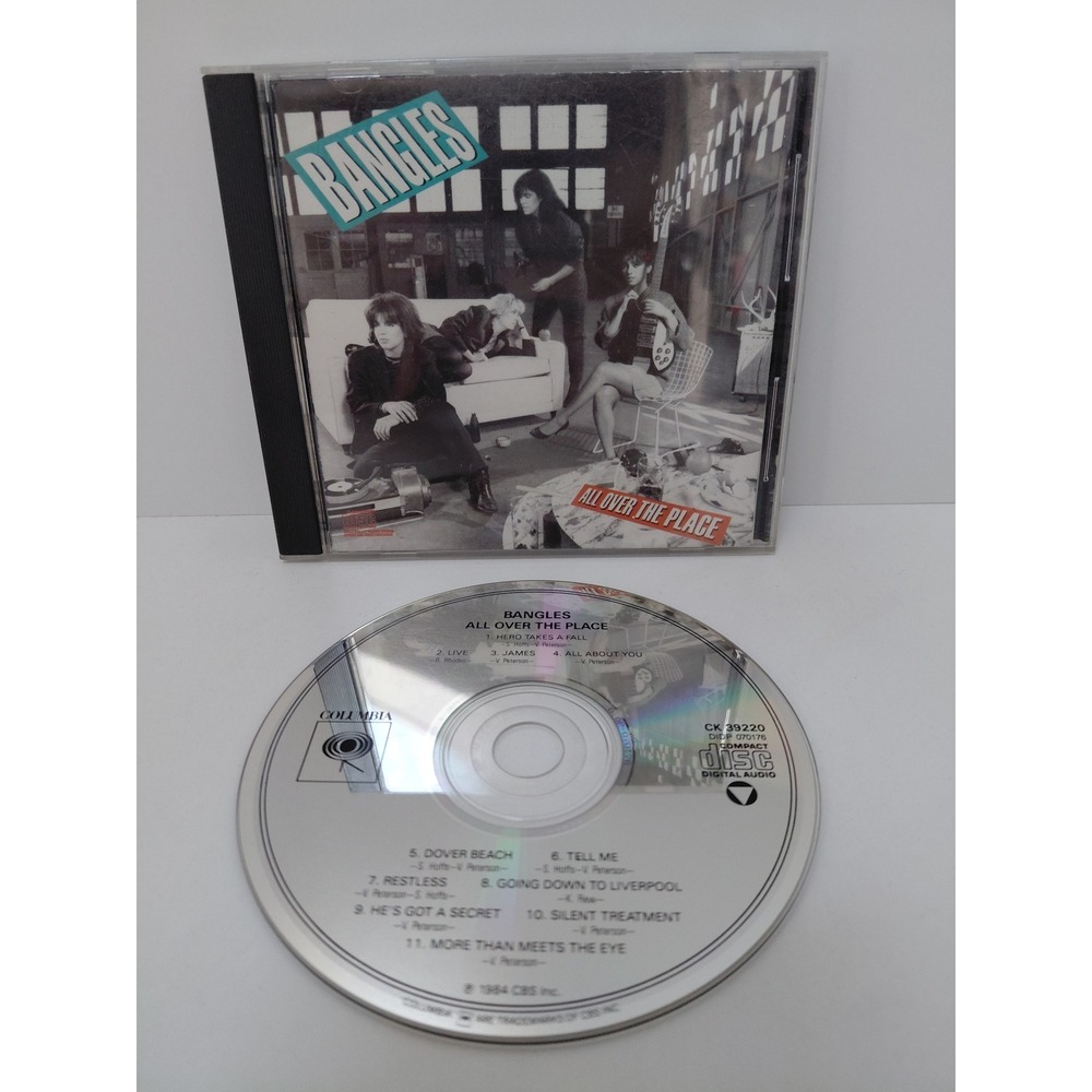 Bangles All Over the Place CD 1984 Debut Album Columbia CK 39220 80s Pop Rock